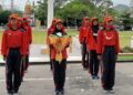 Latihan Paskibraka di Halaman Setdakab Kantor Bupati Aceh Tengah. Foto : Gemapers.com