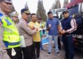 Kabag Ops Polres Bener Meriah, Kompol Syabirin bersama Ketua Organda Bener Meriah Azwin ABL dan Sekretaris Syahru, S. Sos Foto : Humas Organda