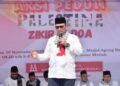 Pj. Bupati Bener Meriah Drs. Haili Yoga, M. Si dalam Arahannya Kegiatan  Zikir dan Doa Aksi Peduli Palestina, Photo : Prokopim Bener Meriah