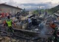 kebakaran melanda 4 rumah sewa di Wih Pesam  Bener Meriah, Photo Ist