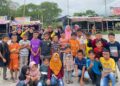 Keseruan anak-anak desa reje guru dalam kegiatan perlombaan 17 Agustusan,
Photo: gemapers