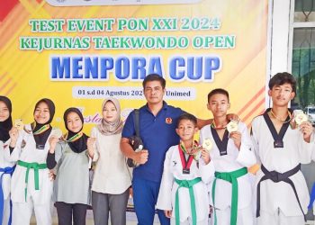Taekwondo Kontingen Bener Meriah meraih 7 Mendali Emas dan 1 Mendali Perak, Photo : gemapers