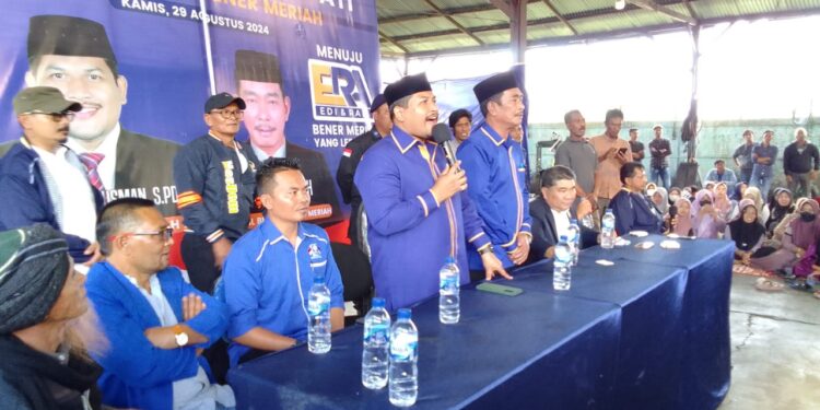 Deklarasi Pasangan H. Edi Sariman Usama S.Pdi dan Rais Abidin.SH, Photo : Ist