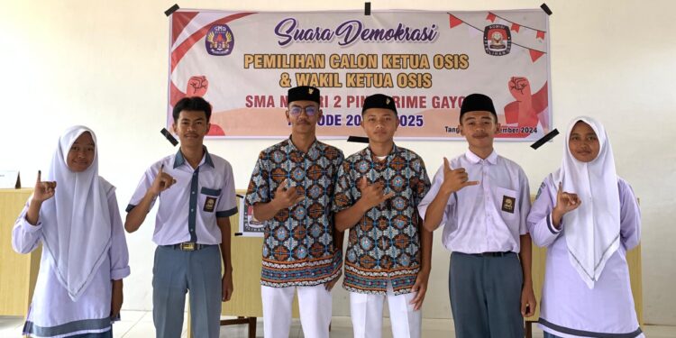 Pemilihan OSIS SMAN 2 Pintu Rime Gayo, Photo : Humas SMAN 2 Pintu Rime Gayo