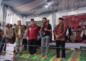 Kampamye Calon Gubernur Aceh bersama  Calon Bupati dan Wakil Bener Meriah, foto : gemapers