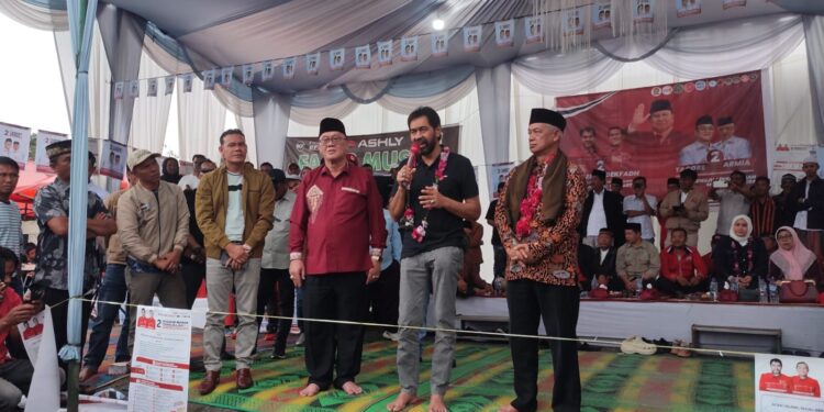 Kampamye Calon Gubernur Aceh bersama  Calon Bupati dan Wakil Bener Meriah, foto : gemapers