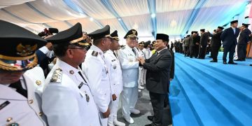 Pelantikan Bupati dan Wakil Bupati Bener Meriah oleh Presiden Prabowo Subianto, Foto : Prokopim Bener Meriah