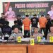 Press Conference, Pengungkapan Kasus Geng Motor oleh Polres Bener Meriah, Kamis (8/5/2025), foto: Humas Polres Bener Meriah