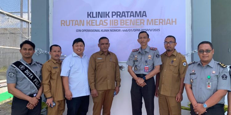 Peresmian Klinik Pratama Rutan Kelas IIB Bener Meriah, Foto : Ist