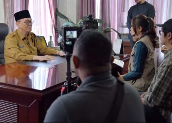 Proses wawancara Bupati Tagore bersama tim Kementerian Transmigrasi, senin (29/9/2025). Doc : Prokopim Bener Meriah