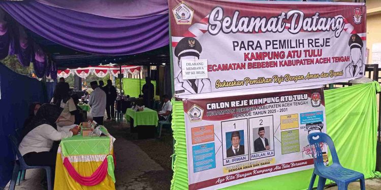Pemilihan Reje Kampung Kampung Atu Tulu Kecamatan Bebesen Aceh Tengah, Kamis (23/10/2025). Foto : Edi Syahputra