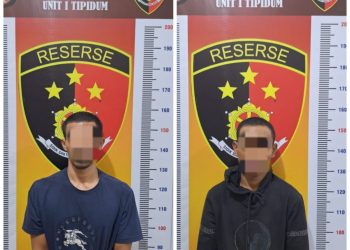 2 Pelaku Curanmor di Desa Arul Gading, Kecamatan Pintu Rime Gayo, Bener Meriah. Doc : Humas Polres Bener Meriah