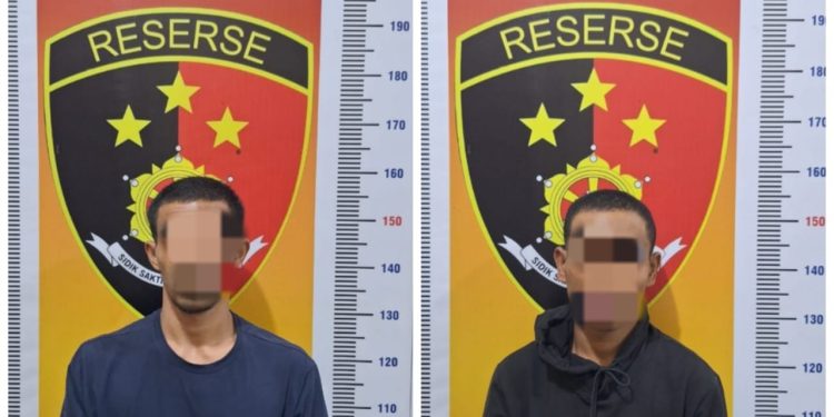 2 Pelaku Curanmor di Desa Arul Gading, Kecamatan Pintu Rime Gayo, Bener Meriah. Doc : Humas Polres Bener Meriah
