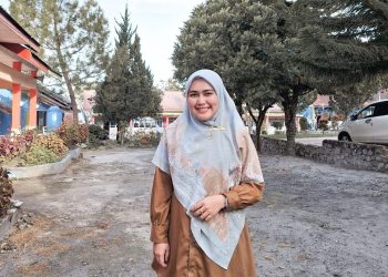 Defiani Rizki, S.Pd Guru SMA Negeri 2 Pintu Rime Gayo, Kabupaten Bener Meriah. Foto : Dok Pribadi