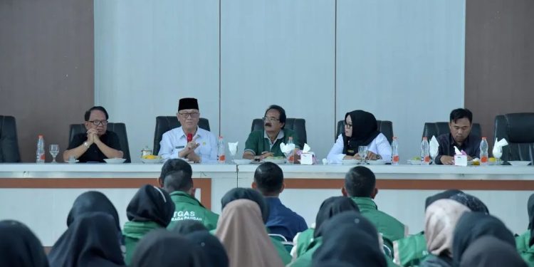 Rapat Koordinasi penyuluh pertanian sekabupaten Bener Meriah bersama Bupati Tagore Abubakar di aula setdakab Bener Meriah, rabu (5/11/2025). Foto : Prokopim BM
