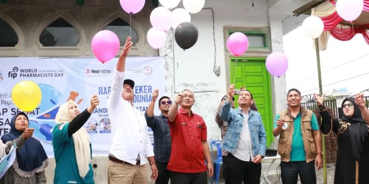Wabup Armia  hadiri kegiatan WPD (World Pharmacist day) dan HKN (Hari Kesehatan Nasional) ke-3 di Banda Lampahan Bener Meriah, Sabtu, (15/11/2025). Foto: Prokopim BM