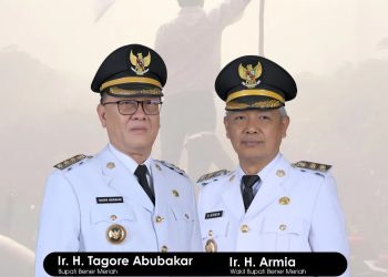 Bupati Ir.H.Tagore Abubakar dan Wakil Bupati Bener Meriah Ir.H.Armia, Foto : Prokopim BM