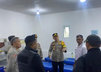Peninjauan kesiapan SPPG Polres Bener meriah, di gedung SPPG Polres Bener Meriah desa Kramat Jaya Kec.Bandar oleh Tim Inspekrorat Pengawasan Daerah . Selasa (25/11/2025). Foto: Humas Polres BM
