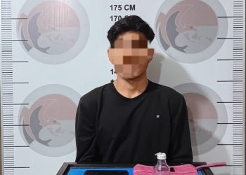 Seorang pria diamankan beserta barang bukti penyalahgunaan narkotika di Polres Bener Meriah, senin(9/2/2026). Foto: Doc Humas Polres BM