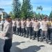 Pengarahan Kapolres Bener Meriah, AKBP Aris Cai Dwi Susanto  sebelum pengecekan tes urin, Senin (23/2/2026). Foto: Humas Polres BM