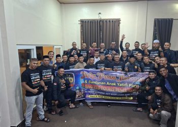 ZLD Polres Bener Meriah saat buka puasa bersama serta santunan anak yatim. Foto:Ist