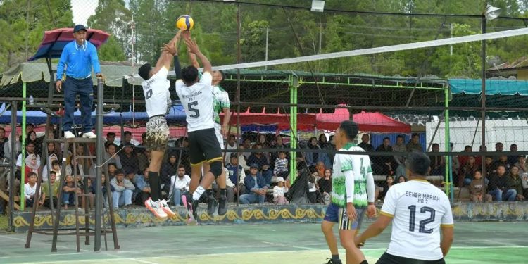 Turnament Bola Voli Kapolres Bener Meriah Cup II. Foto : Prokopim BM