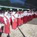 Upacara Peringatan Hari Anak Nasional (HAN) ke-42 di SD Negeri Kute Kering, Kec. Bukit. Foto : Edi Sahputra/PFI ACEH
